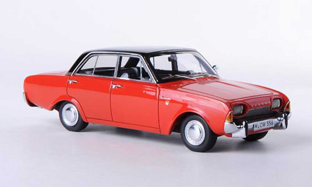 Ford Taunus 1960 1/43 Neo 1960 17M P3 4-turig rosso/nero limitierte Auflage 300 Stuck modellino in miniatura