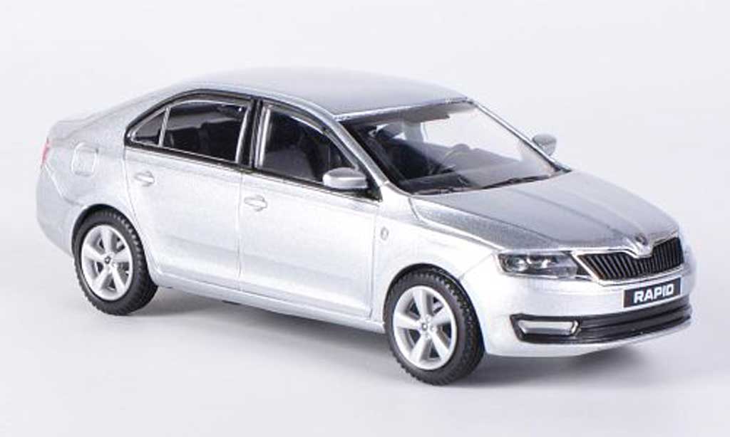 Skoda Rapid 1/43 Abrex grigiogrigio 2012 modellino in miniatura