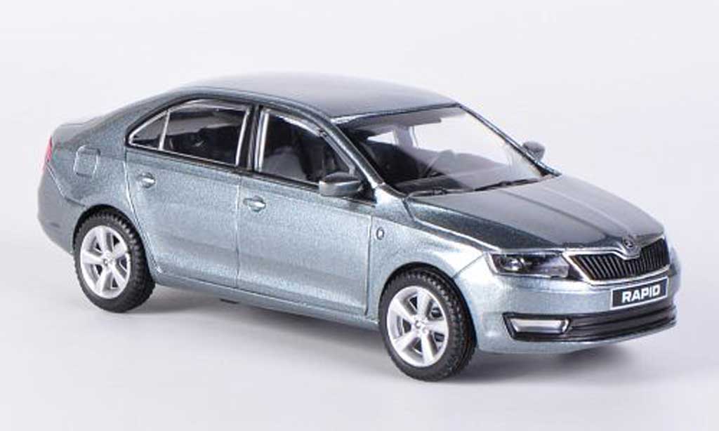 Skoda Rapid 1/43 Abrex anthrazit 2012 modellino in miniatura