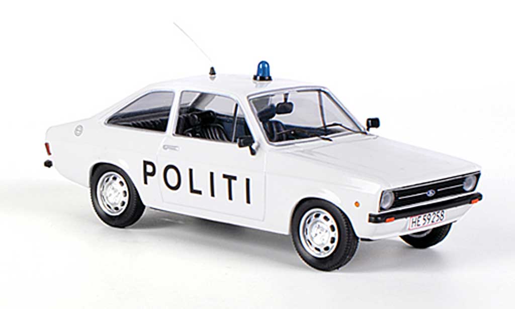 Ford Escort MK2 1/43 Skandinavisk MK2 Politi Polizei (DK) modellino in miniatura