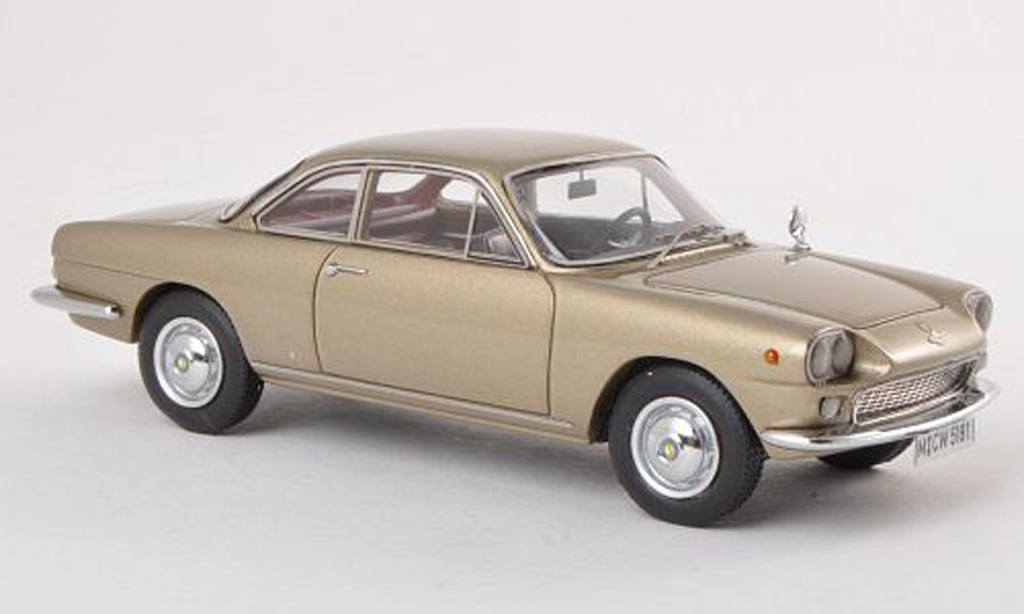 NSU 1500 TS 1/43 Neo TS Neckar Siata nero-beige limitee edition 300 piece 1963 modellino in miniatura