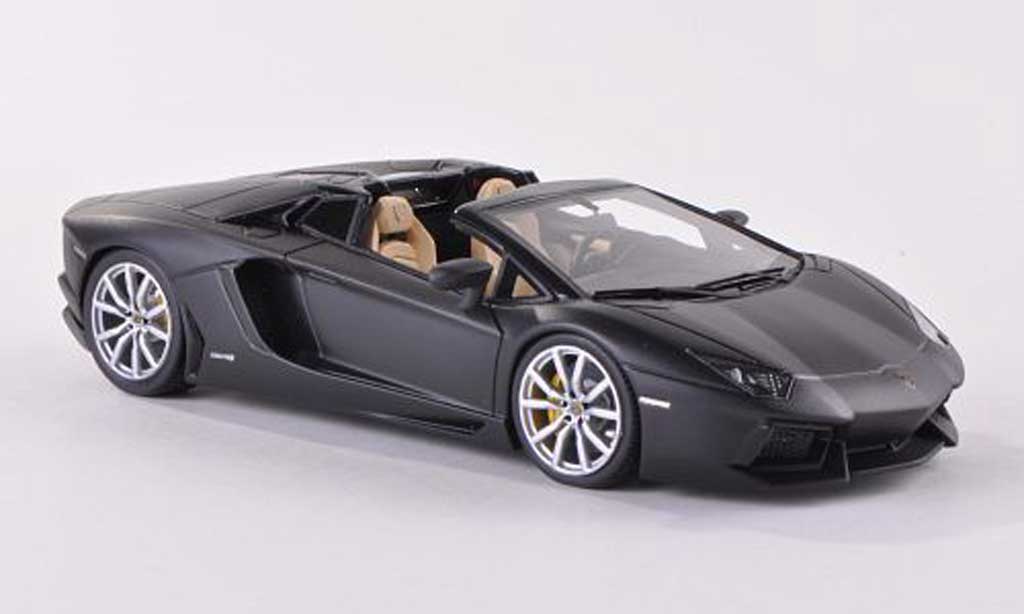 Lamborghini Aventador Roadster 1/43 Look Smart Roadster LP700-4 mattnero modellino in miniatura