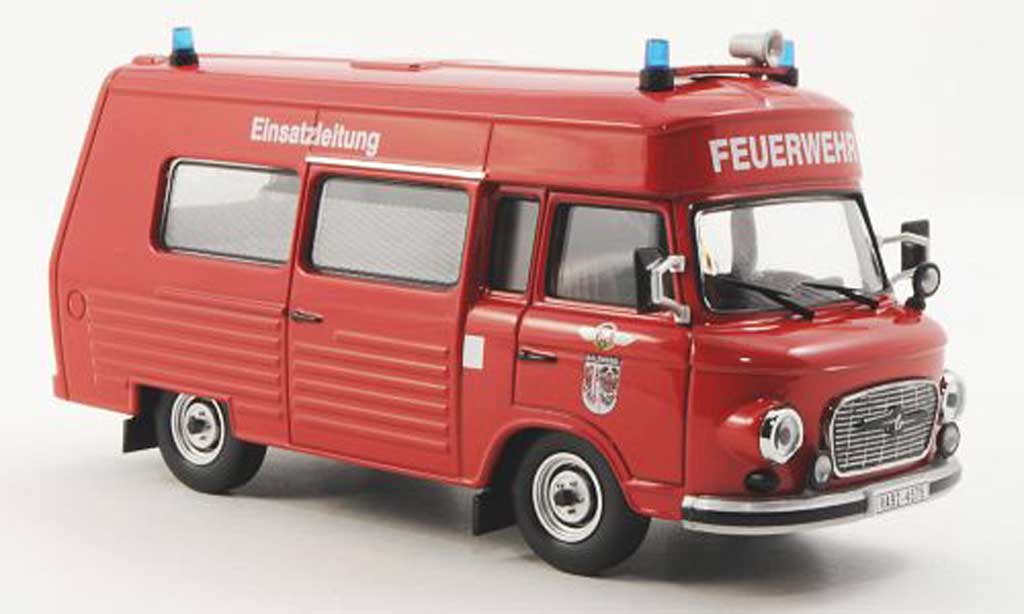 Barkas B 1000 1/43 IST Models SMH-3 Feuerwehr Salzwedel 1984 modellino in miniatura