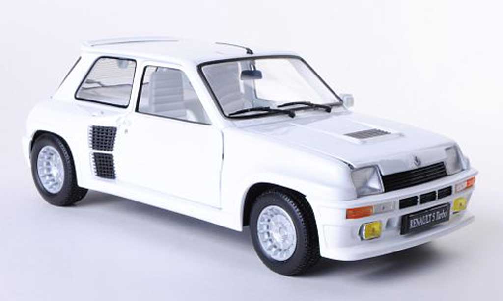 Renault 5 Turbo 1/18 Universal Hobbies Turbo Turbo bianco modellino in miniatura