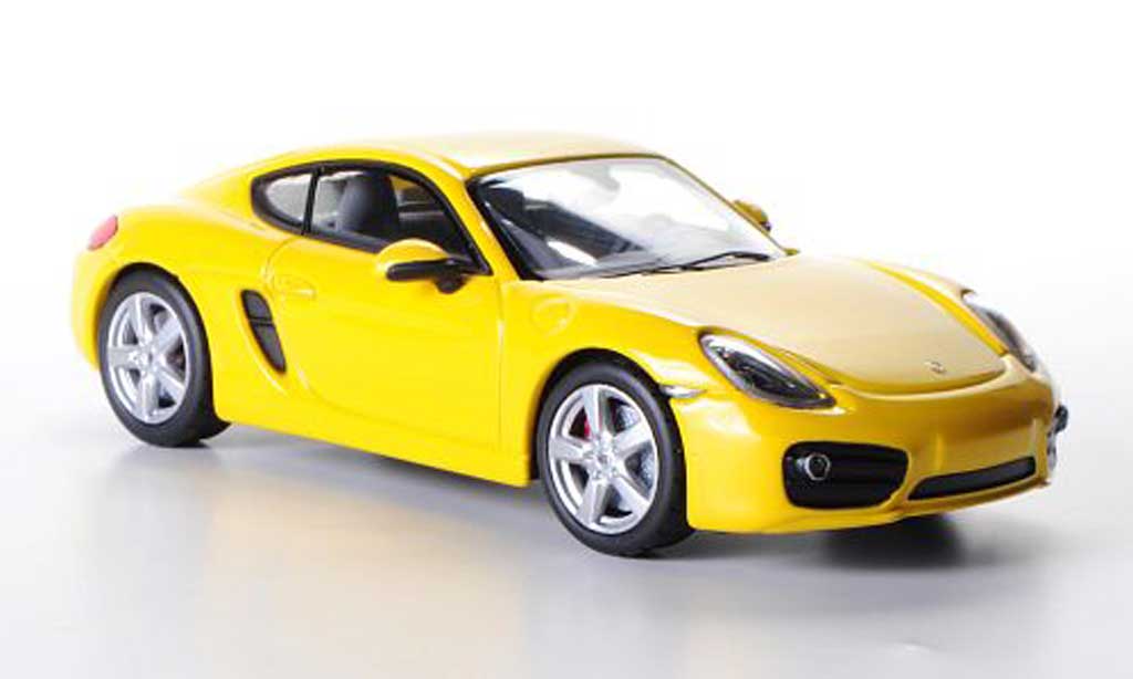 Porsche Cayman S 1/43 Norev S (Typ 981C) giallo 2013 modellino in miniatura