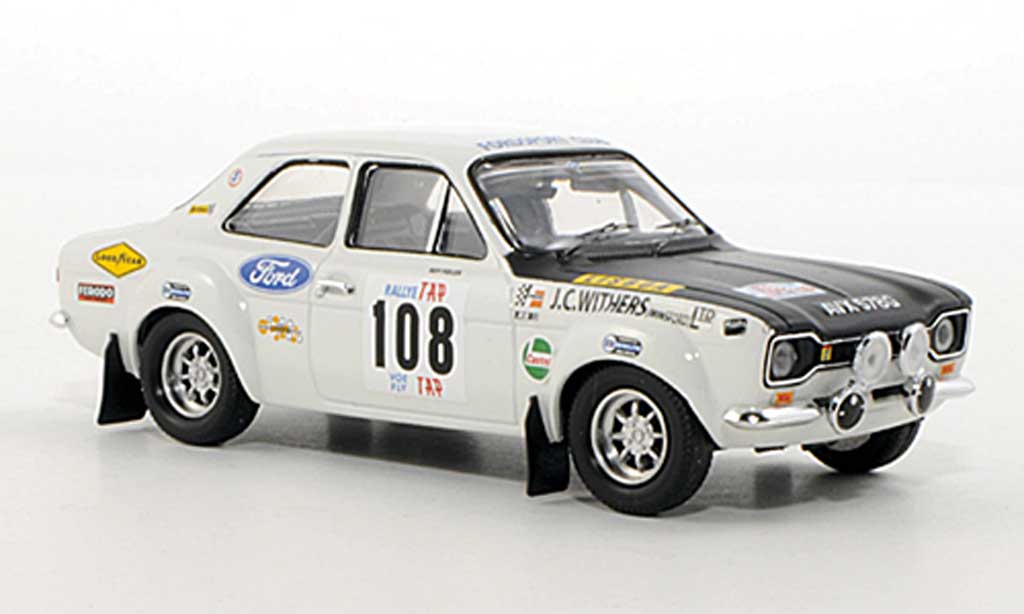 Ford Escort MK1 1/43 Trofeu MK1 1600 TC No.108 R.Fiddler / B.Hughes Rally Portugal 1970 modellino in miniatura