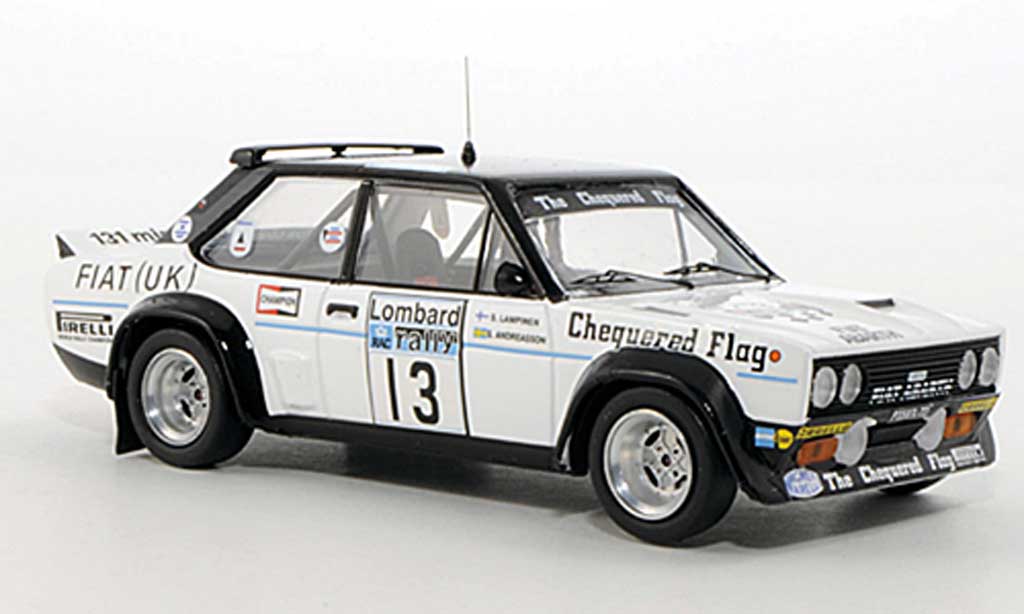 Fiat 131 Abarth 1/43 Trofeu Abarth Abarth No.13 Chequered Flag S.Andreasson / S.Lampinen RAC Rally Grossbritannien 1977 modellino in miniatura