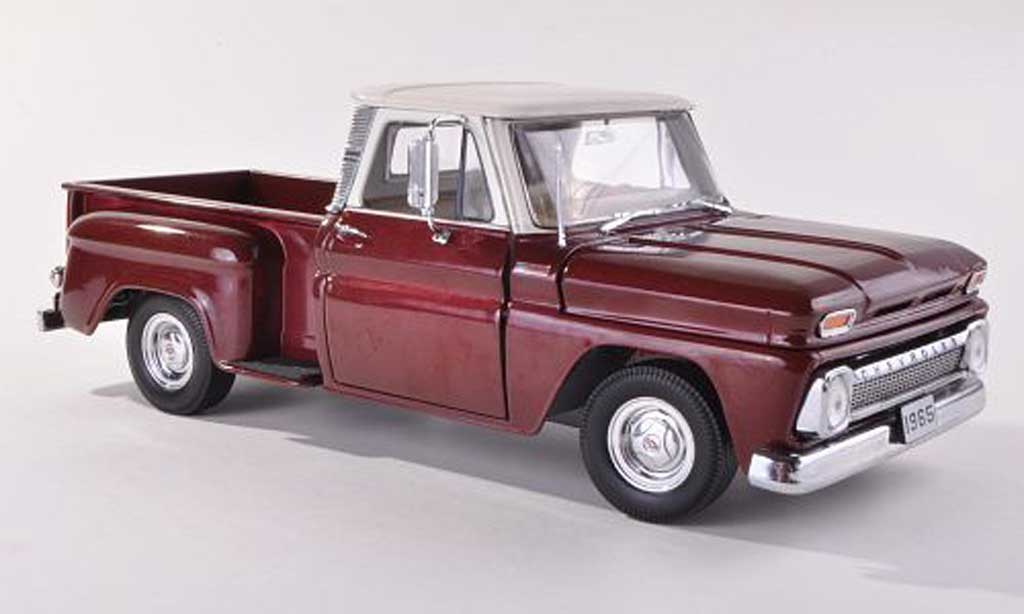 Chevrolet C-10 1/43 Sun Star Pick Up Stepside nero-rosso/beige modellino in miniatura