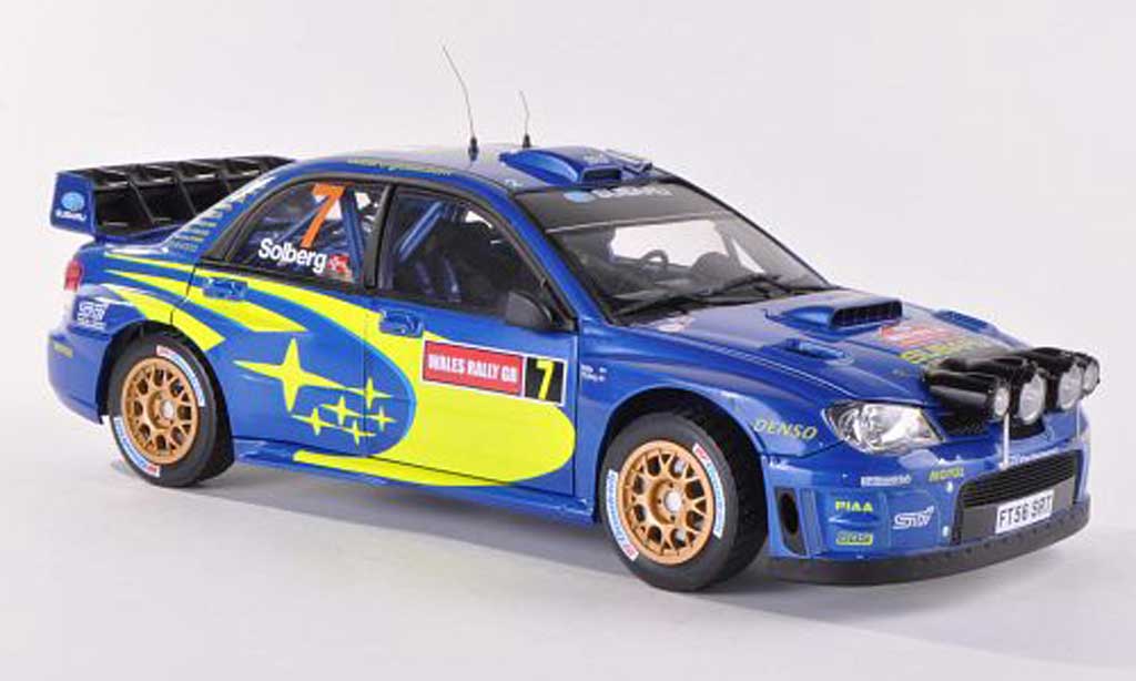 Subaru Impreza WRC 1/18 Sun Star WRC No.7 Rally Wales 2007 modellino in miniatura