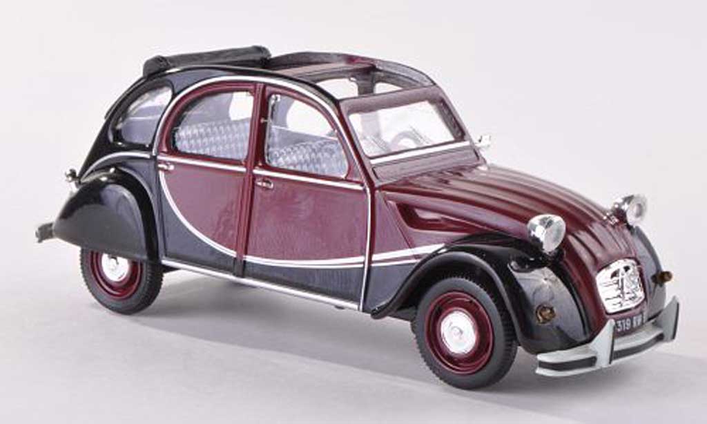 Citroen 2CV 1/43 Vitesse Charleston nero-rosso/nero 1982 modellino in miniatura