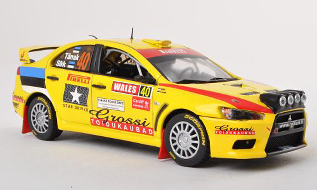 Mitsubishi Lancer Evolution X 1/43 Vitesse Evolution X No.40 Rally of Great Britain 2010 modellino in miniatura