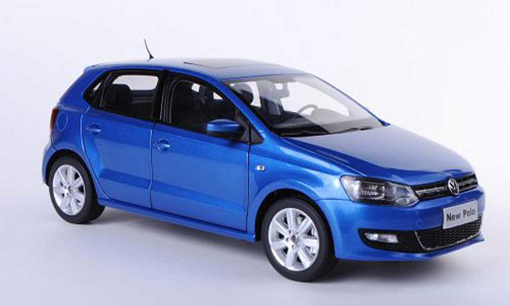 Volkswagen Polo 1/18 Paudi V blu Asien-Version 2011 modellino in miniatura