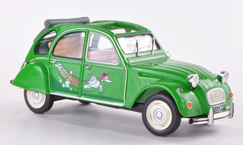 Citroen 2CV 1/43 WhiteBox Sausss Ente 1987 modellino in miniatura