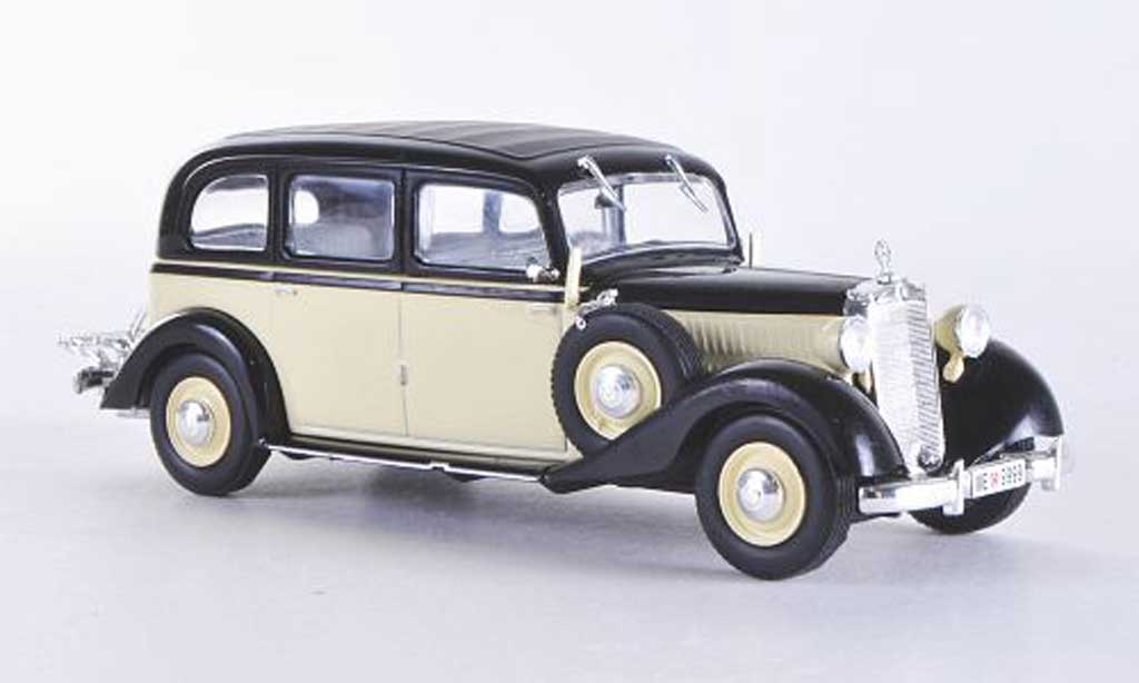 Mercedes 260 D 1/43 WhiteBox D (W138) beige/nero 1936 modellino in miniatura