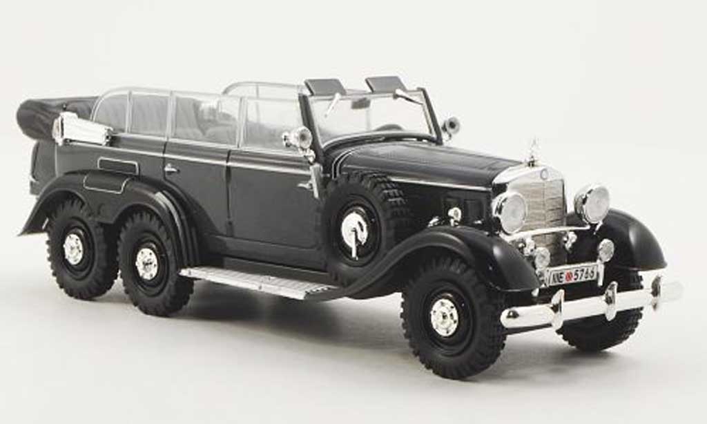 Mercedes G4 1/43 WhiteBox (W31) grigio/nero 1938 modellino in miniatura