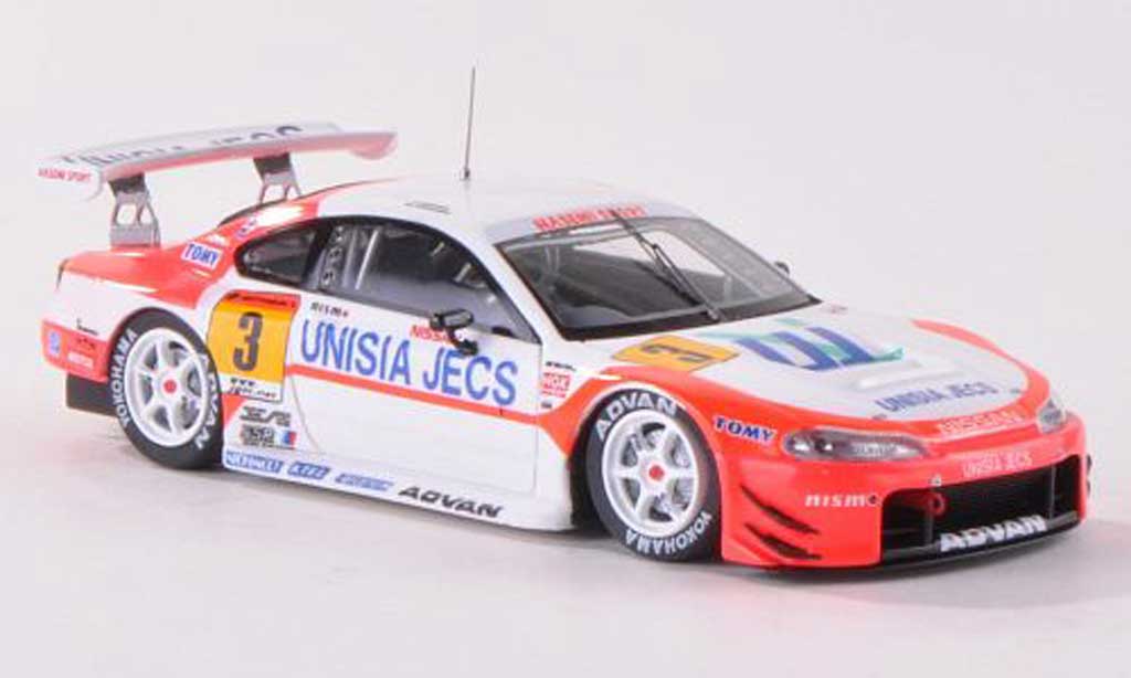 Nissan Silvia 1/43 Ebbro No.3 Unisia Jecs JGTC 2002 T.Yamano/M.Yanagida modellino in miniatura
