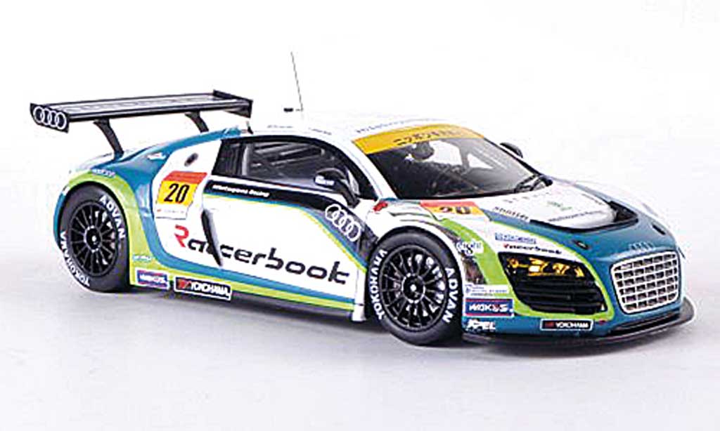 Audi R8 LMS 1/43 Ebbro LMS No.20 Hitotsuyama Racing Super GT300 2012 M.Kim/H.Noda modellino in miniatura