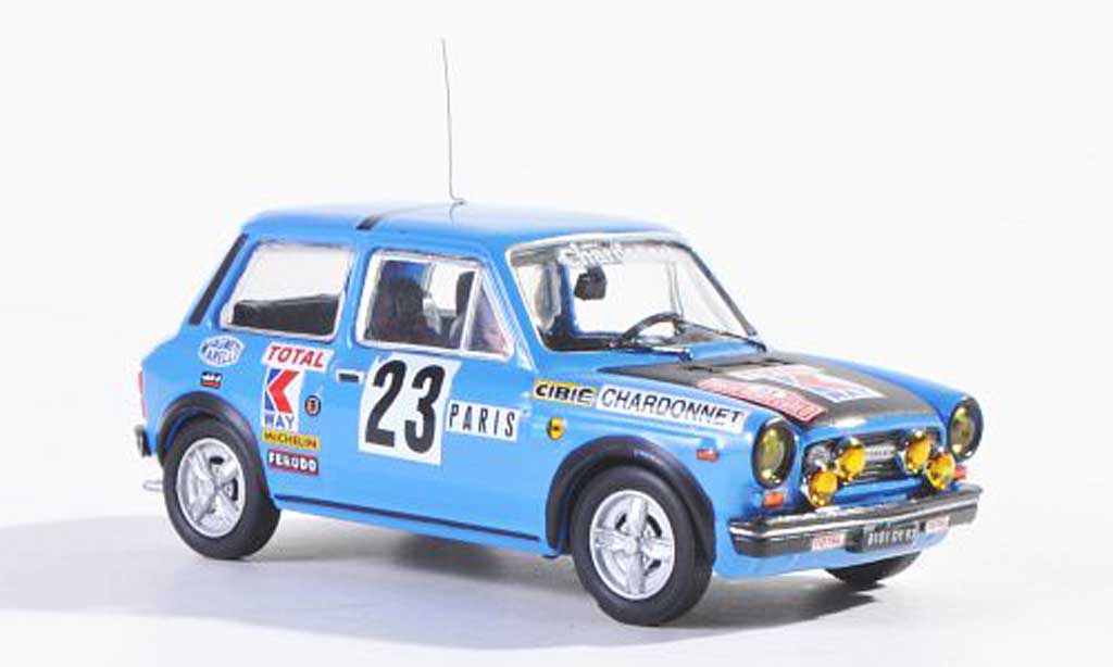 Autobianchi 1/43 Best Abarth No.23 Rally Monte Carlo 1978 Saby/Guegan modellino in miniatura