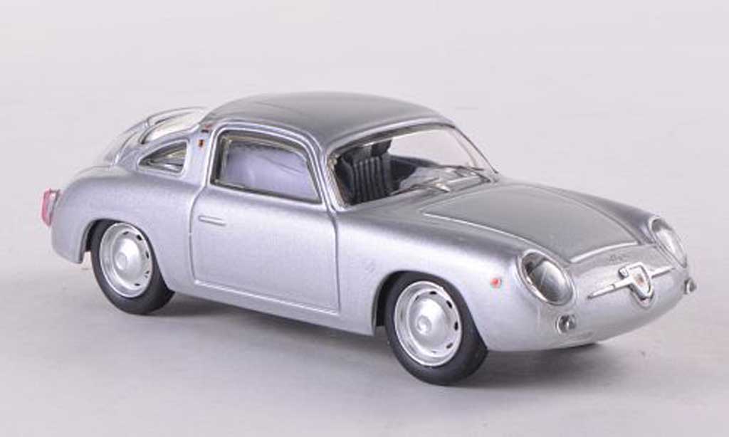 Fiat 750 1/43 Best Abarth Zagato grigiogrigio 1958 modellino in miniatura
