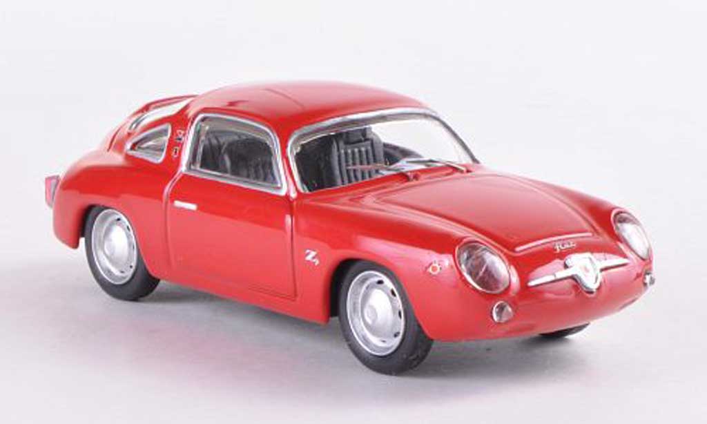 Fiat 750 1/43 Best Abarth Zagato rosso 1958 modellino in miniatura