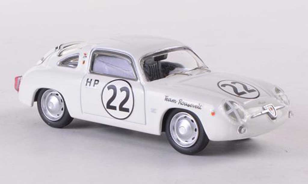 Fiat 750 1/43 Best Abarth Zagato No.22 Team Roosevelt Sebring 1960 modellino in miniatura