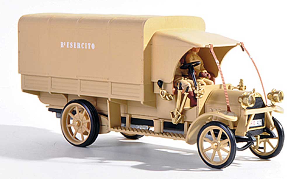 Fiat 18 1/43 Rio BL Italienische Armee Der Konig der Wuste + 2 Figuren 1919 modellino in miniatura