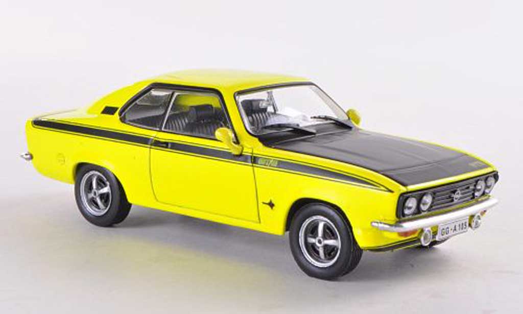 Opel Manta A 1/43 WhiteBox A GT/E giallo/nero modellino in miniatura