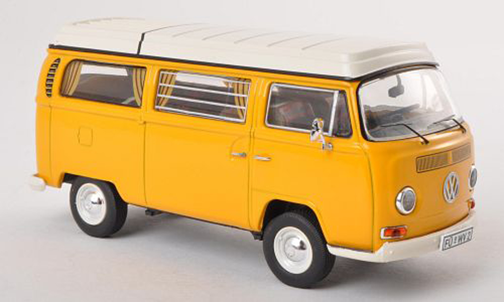 Volkswagen T2 A 1/43 Premium ClassiXXs A Camping (neues Faltdach) giallo modellino in miniatura