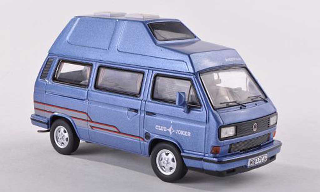 Volkswagen T3 1/43 Premium ClassiXXs Westfalia Clubjoker blu modellino in miniatura