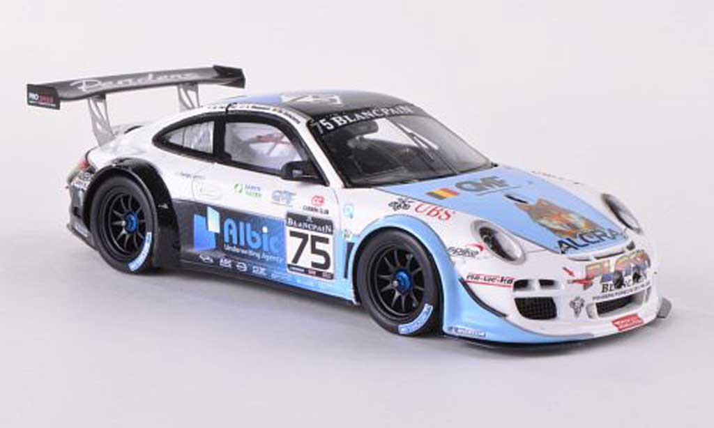Porsche 997 GT3 1/43 Spark GT3 R 2012 No.75 Alcra Flash 24h Spa M.Hennerici/X.Maassen/M.Goossens modellino in miniatura