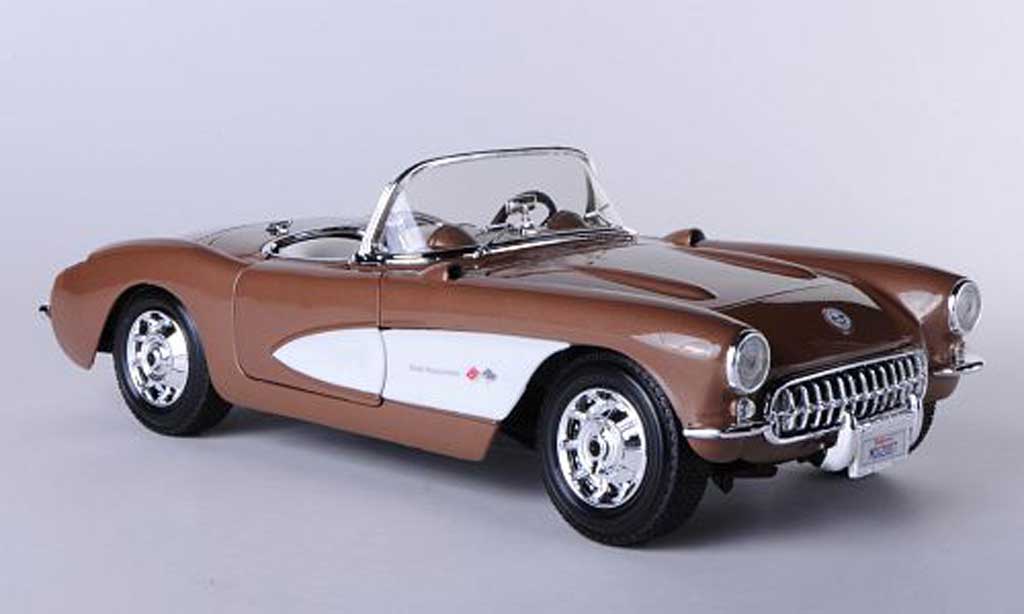Chevrolet Corvette C1 1/18 Maisto C1 (C1) marronee/bianco modellino in miniatura