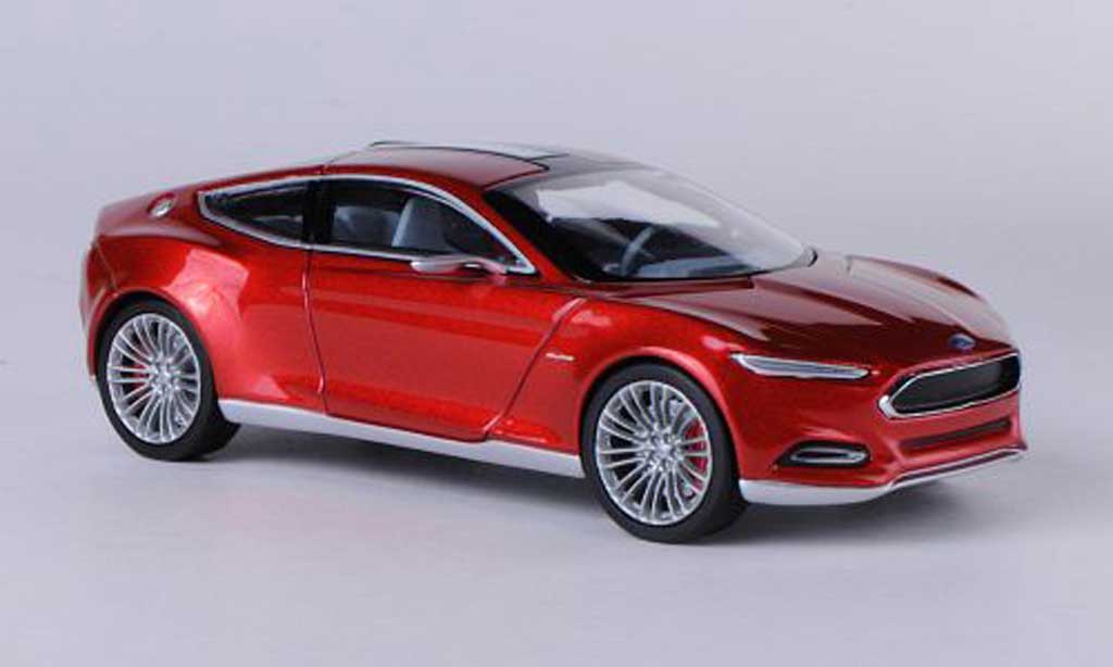 Ford Evos 1/43 Norev Concept rosso orange IAA 2011 modellino in miniatura