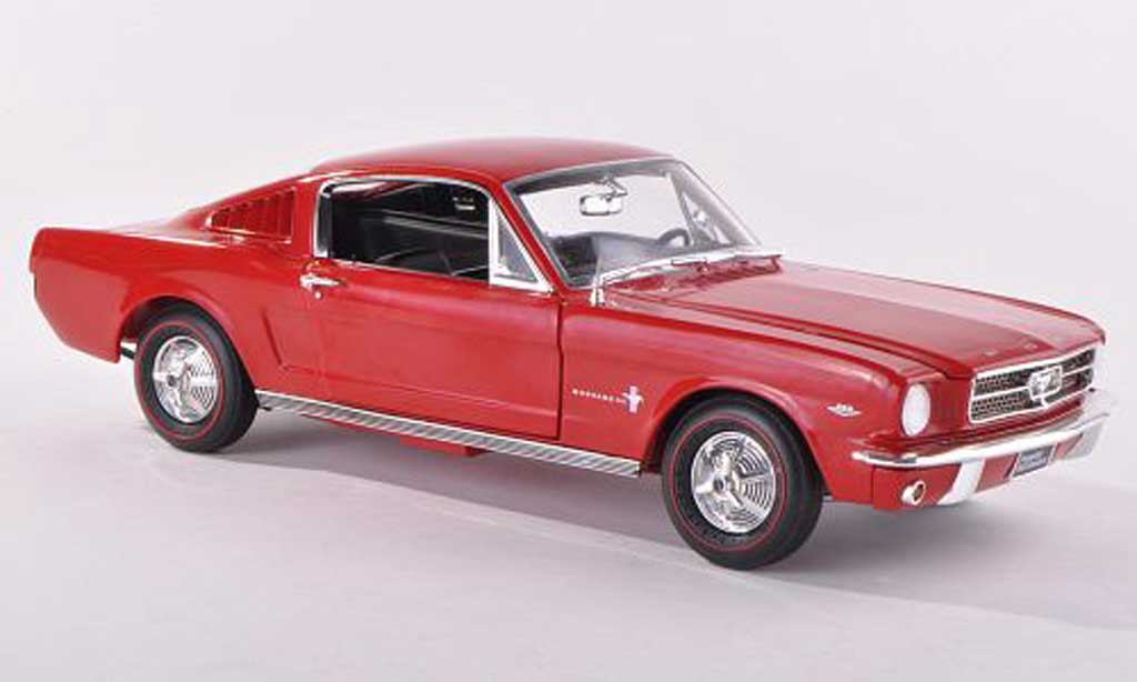 Ford Mustang 1965 1/43 Ertl 1965 2+2 rosso modellino in miniatura