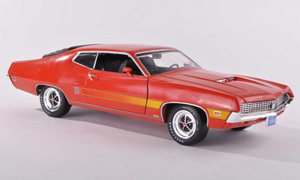 Ford Gran Torino 1/43 Ertl GT rosso-l 1970 modellino in miniatura