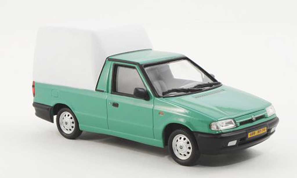 Skoda Felicia 1/43 Abrex Pick-Up grun/bianco 1996 modellino in miniatura