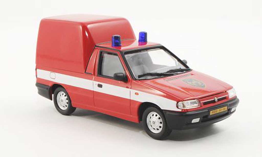 Skoda Felicia 1/43 Abrex Pick-Up Feuerwehr 1996 modellino in miniatura