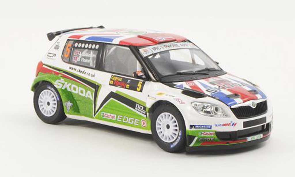 Skoda Fabia S2000 1/43 Abrex S2000 No.5 A.Mikkelsen / O.Floene Rally Zypern 2011 modellino in miniatura