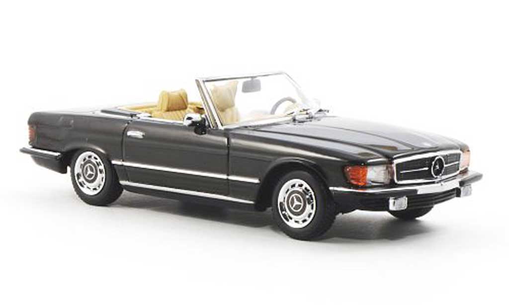 Mercedes 350 SL 1/43 Minichamps SL (R107) marroneee modellino in miniatura