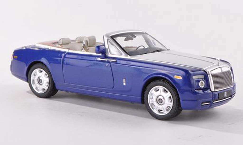 Rolls Royce Phantom 2007 1/43 IXO 2007 Drophead Coupe blu/grigio LHD modellino in miniatura