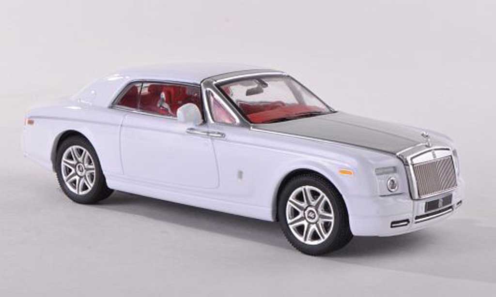 Rolls Royce Phantom 2008 1/43 IXO 2008 Coupe bianco/grigio modellino in miniatura
