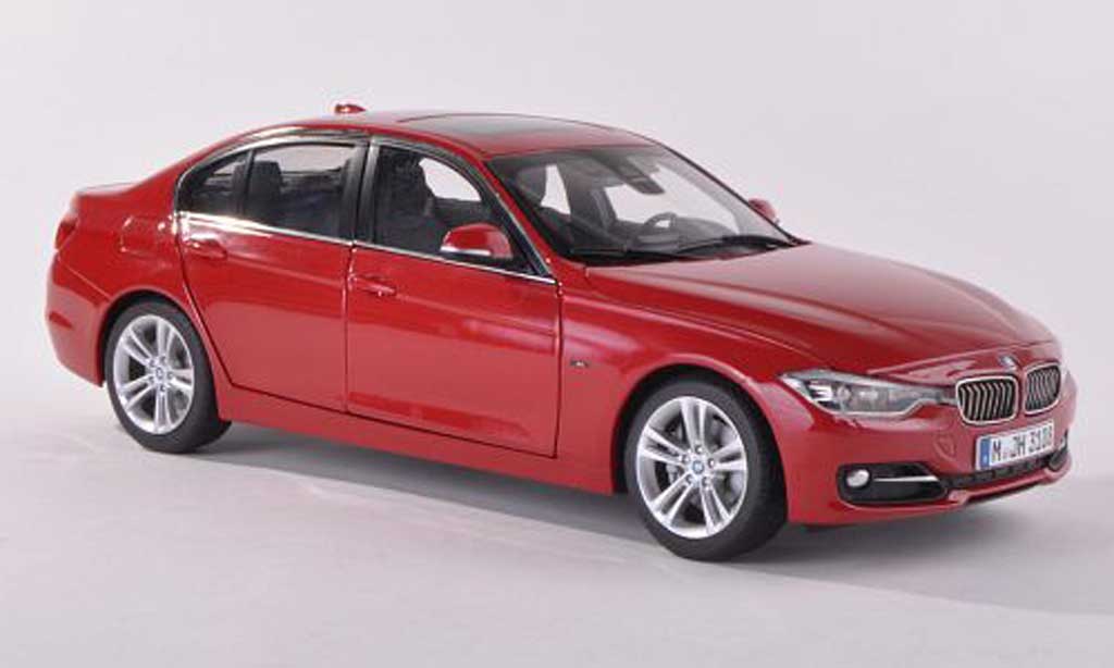 Bmw 330 F30 1/43 Paragon F30 nero-rosso modellino in miniatura