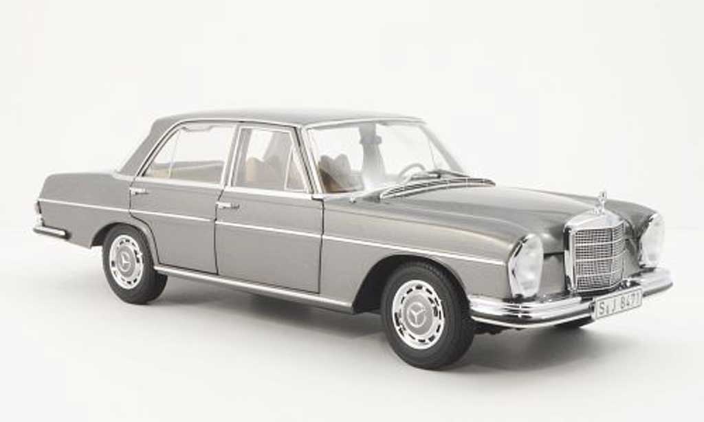 Mercedes 280 SE 1/18 Norev SE (W108) grigio modellino in miniatura