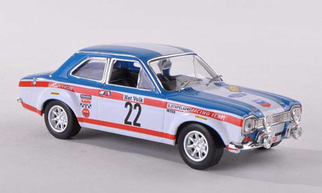 Ford Escort MK1 1/43 IXO MK1 1600TC No.22 Chevron Rally Ypres 1970 Stapelaere/Aerts modellino in miniatura