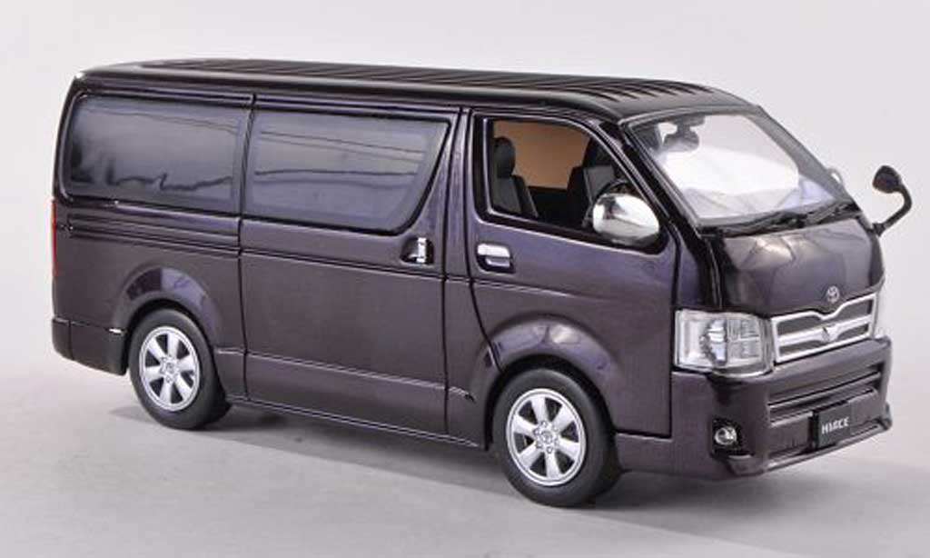 Toyota Hiace 1/43 J Collection Super GL nero-violet RHD 2012 modellino in miniatura