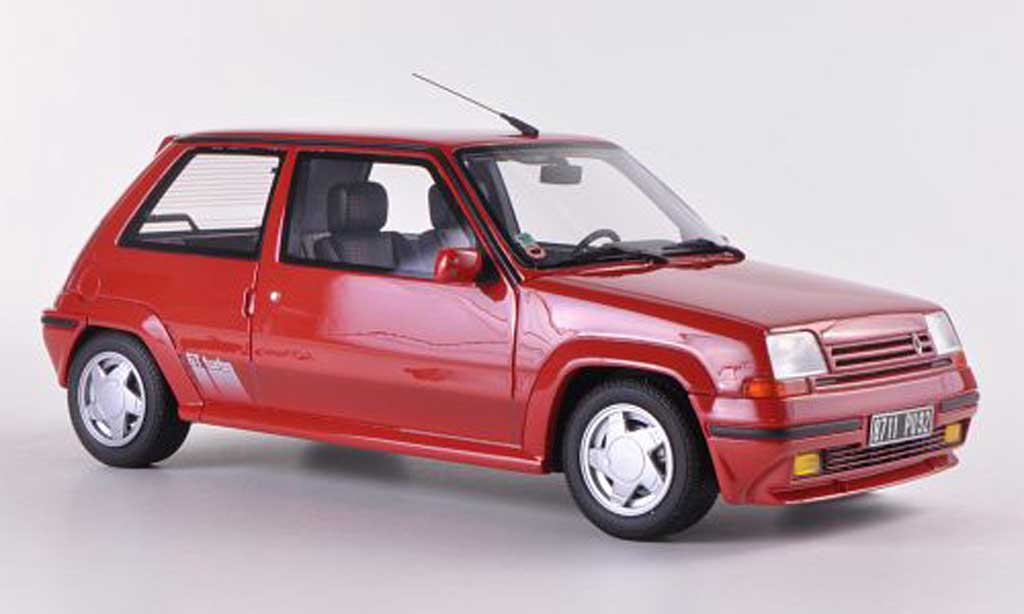 Renault 5 1/18 Ottomobile GT Turbo rosso 1987 modellino in miniatura
