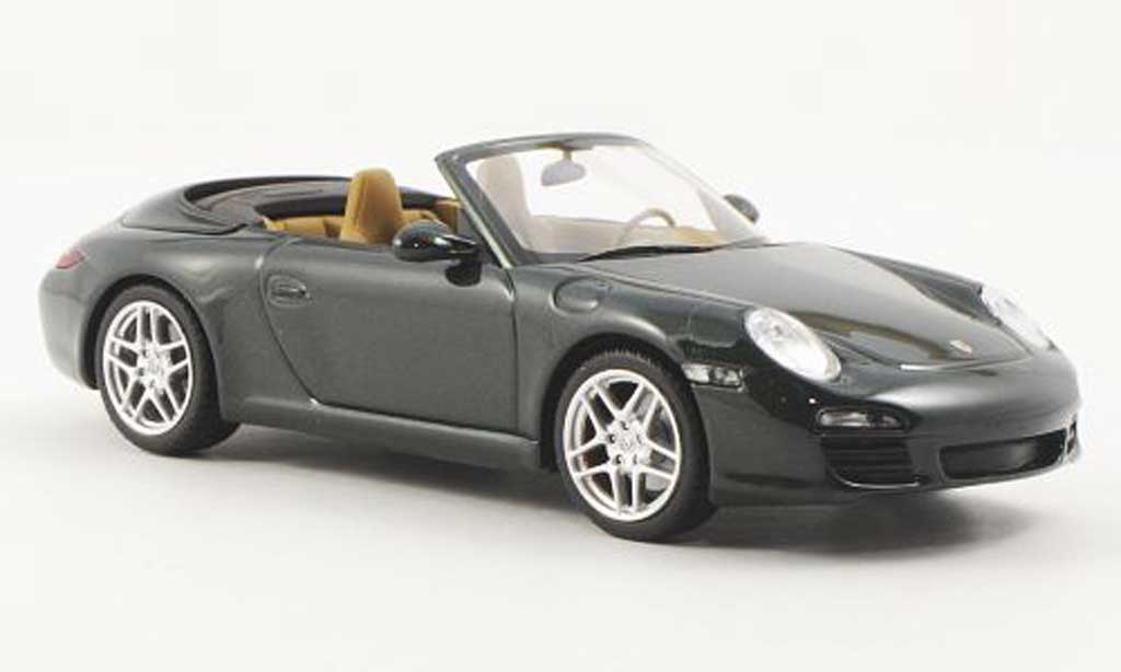 Porsche 997 Cabriolet 1/43 Minichamps Cabriolet S grun modellino in miniatura