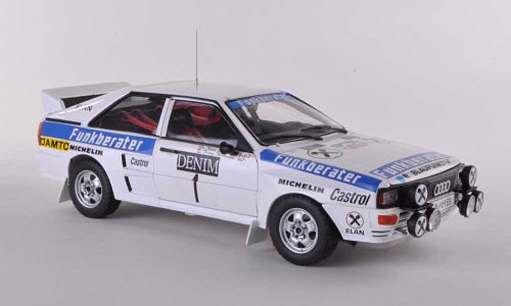 Audi Quattro 1/18 Sun Star A2 No.1 Funkberater Janner Rally 1984 Wittmann/Nestinger modellino in miniatura