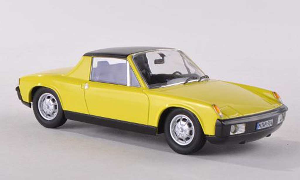 Porsche 914 1/43 Schuco clair-giallo modellino in miniatura