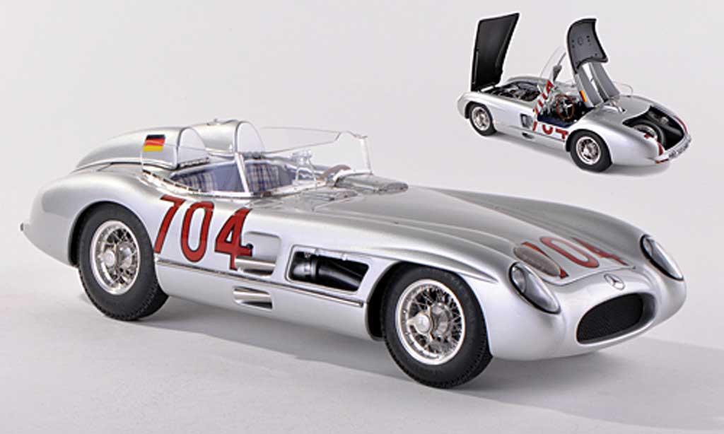 Mercedes 300 SLR 1/43 CMC SLR No.704 Mille Miglia 1955 H.Herrmann/H.Eger modellino in miniatura