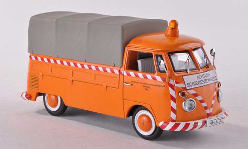 Volkswagen T1 1/43 Schuco Platform-Plane Schienenkontrolle modellino in miniatura